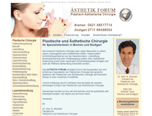 Tablet Screenshot of forum-plastische-chirurgie.de